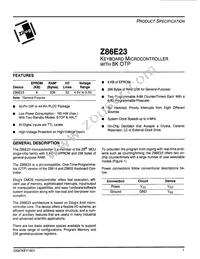 Z86E2304VSC00TR Datasheet Cover