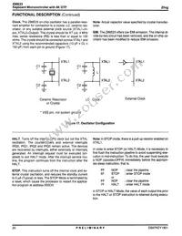 Z86E2304VSC00TR Datasheet Page 20