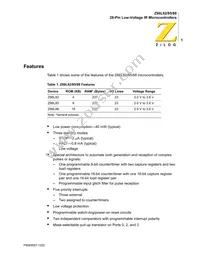 Z86L8808PSCR2607 Datasheet Page 8