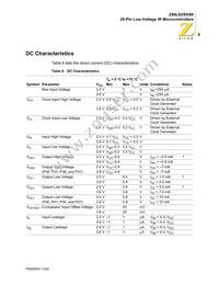 Z86L8808PSCR2607 Datasheet Page 15