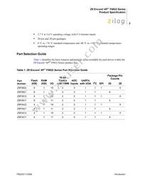 Z8F0422SJ020SC00TR Datasheet Page 15