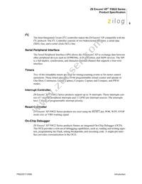 Z8F0422SJ020SC00TR Datasheet Page 18