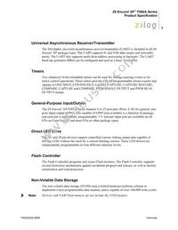 Z8F042APB020SC2106 Datasheet Page 18