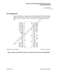 Z8F6422AR020SC2104 Datasheet Page 22