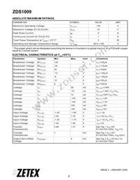 ZDS1009TA Datasheet Page 2