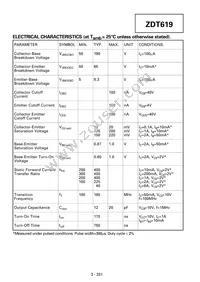 ZDT619TC Datasheet Page 2
