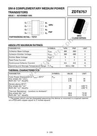 ZDT6757TC Datasheet Cover