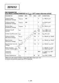 ZDT6757TC Datasheet Page 3