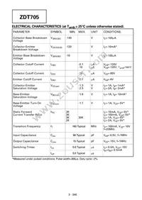 ZDT705TC Datasheet Page 2