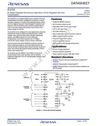 ZL2102ALAFTK Datasheet Cover