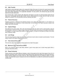 ZL30112LDG1 Datasheet Page 13