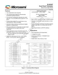 ZL30167GDG2003R Datasheet Cover