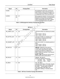 ZL30301GAG Datasheet Page 14