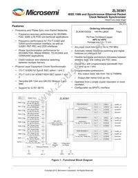 ZL30361GDG2003W Datasheet Cover