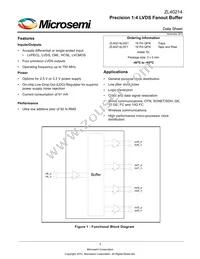 ZL40214LDF1 Datasheet Cover