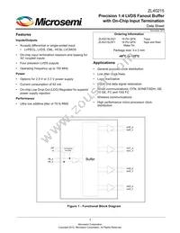 ZL40215LDF1 Datasheet Cover