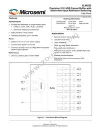 ZL40222LDF1 Datasheet Cover