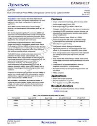 ZL8800ALBFTK Datasheet Cover