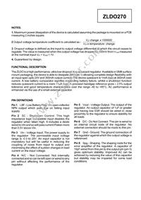 ZLDO270T8TA Datasheet Page 3