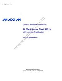 ZLF645E0S2064G Datasheet Cover
