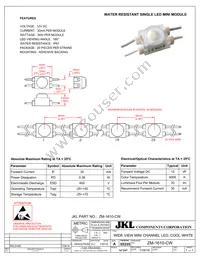 ZM-1610-CW Datasheet Cover