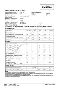 ZM33164GTC Datasheet Page 2