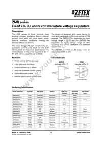 ZMR250FTC Datasheet Cover