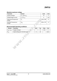 ZMT32TA Datasheet Page 2