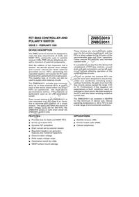 ZNBG3010Q16TC Datasheet Cover