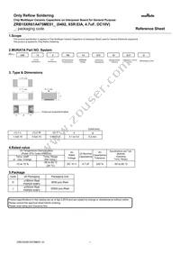 ZRB15XR61A475ME01D Datasheet Cover