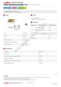 ZRB186R60G226ME11L Datasheet Cover