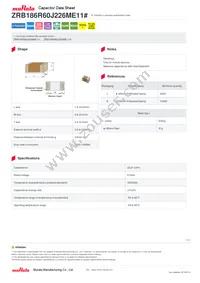 ZRB186R60J226ME11L Datasheet Cover