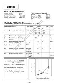 ZRC400A03STZ Datasheet Page 2
