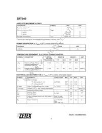 ZRT040GC2TC Datasheet Page 2