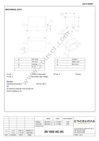 ZS1052 AC(H) Datasheet Cover