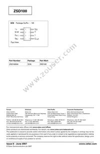 ZSD100N8TA Datasheet Page 8