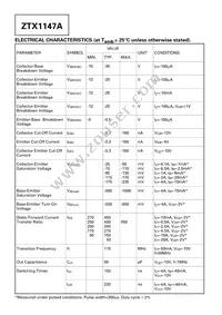 ZTX1147ASTOB Datasheet Page 2