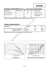 ZTX649STOB Datasheet Page 2