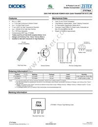 ZTX796ASTOA Datasheet Cover