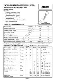 ZTX949STOB Datasheet Cover