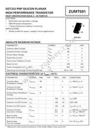 ZUMT591TC Datasheet Cover