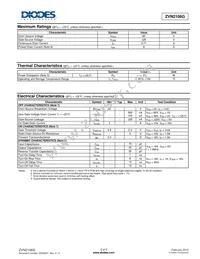 ZVN2106GTC Datasheet Page 2