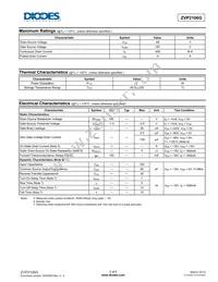 ZVP2106GTC Datasheet Page 2