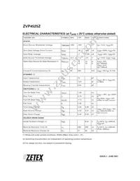 ZVP4525ZTA Datasheet Page 4