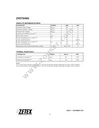 ZX5T849GTA Datasheet Page 2