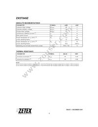 ZX5T849ZTA Datasheet Page 2
