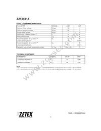 ZX5T851ZTA Datasheet Page 2