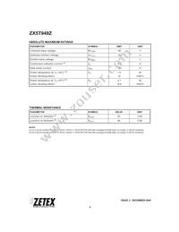 ZX5T949ZTA Datasheet Page 2