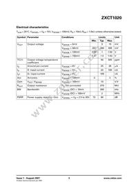 ZXCT1020E5TA Datasheet Page 3