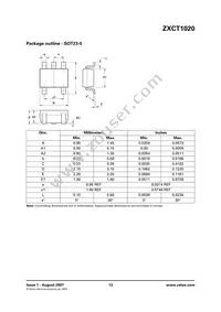 ZXCT1020E5TA Datasheet Page 13